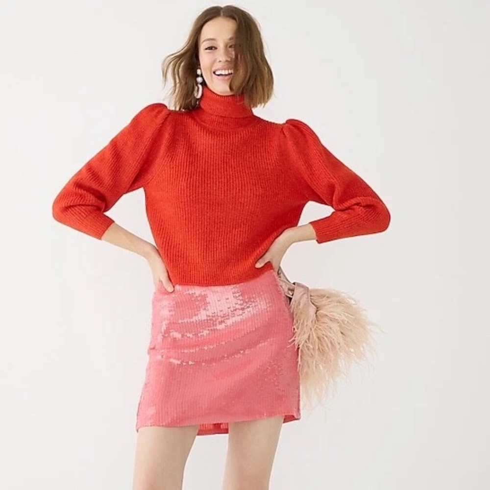 NWT J. Crew Sequin Mini Skirt Size 6